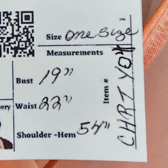 Vintage Intime Peach Lingerie Dress Size S/M - Picture 11 of 11